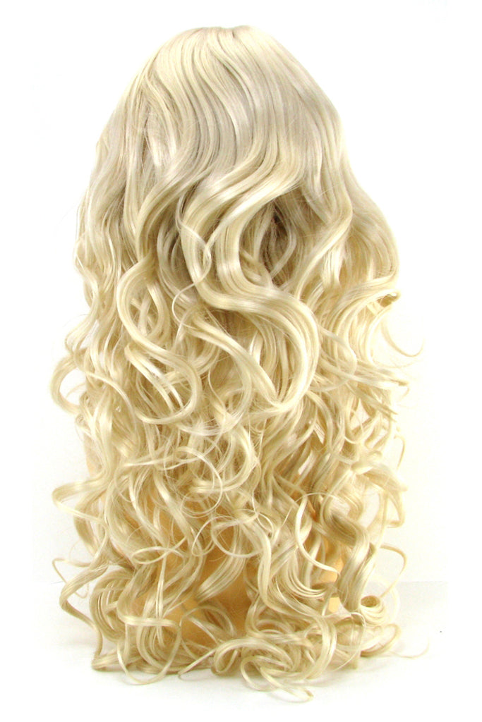 Joey Curly Wig with Bangs in Platinum Blonde