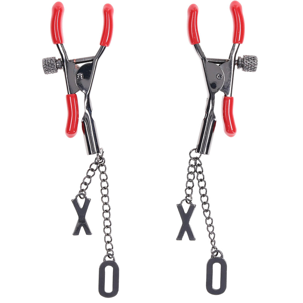 Ex's & Oh's Adjustable Nipple Clamps: Ignite Desire & Sensual Control