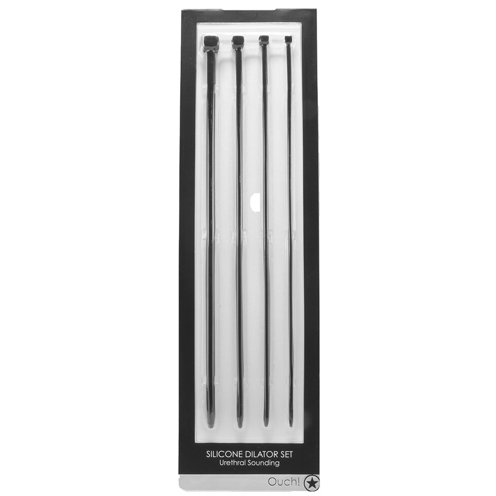 Ouch! 4-Piece Silicone Sounding Set: Master the Art of Urethral Pleasure