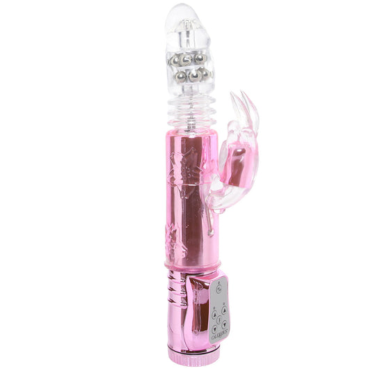 Unleash Pure Ecstasy: CalExotics Thrusting Orgasm Bunny Vibe in Pink