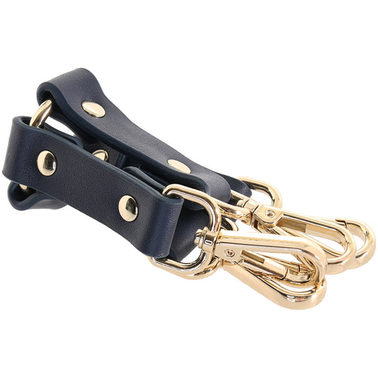Bondage Couture Blue Hogtie: Exquisite Vegan Leather Restraint for Elevated Kink
