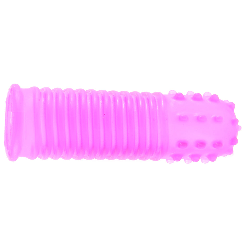 CalExotics Pink Silicone Finger Tickler: Elevate Intimate Play with Textured Sensation