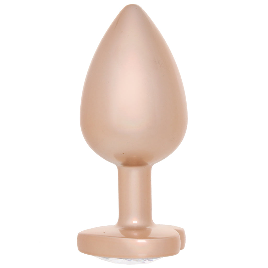 Booty Bling Gold Metal Jewelled Butt Plug in Large