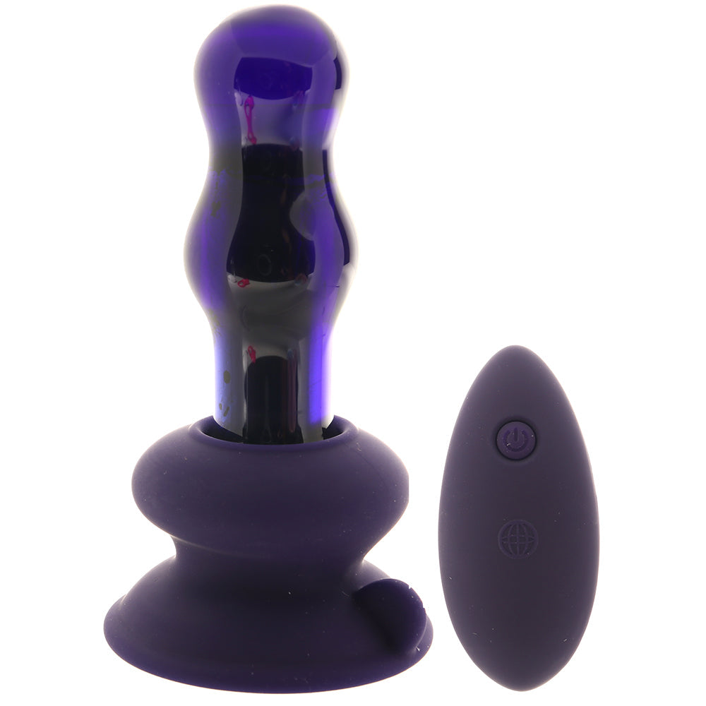 Icicles Icicles No.83 Vibrating Glass Plug in Purple - Vibrators - HoneyHugs Canada