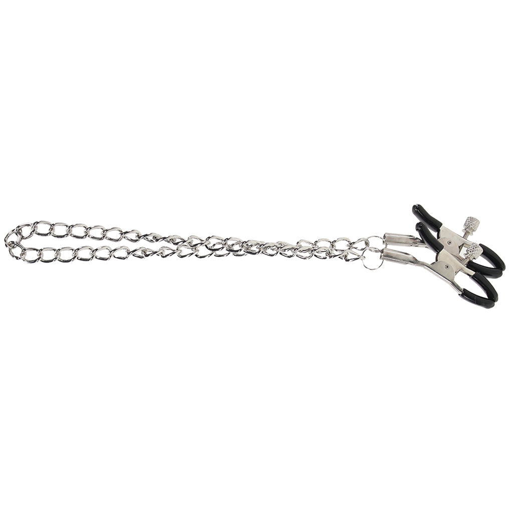 Sex & Mischief Chained Nipple Clamps: Adjustable Luxury for Intense Sensation