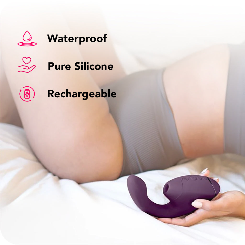 Womanizer Next Duo Clitoral Suction & G-Spot Vibe in Purple