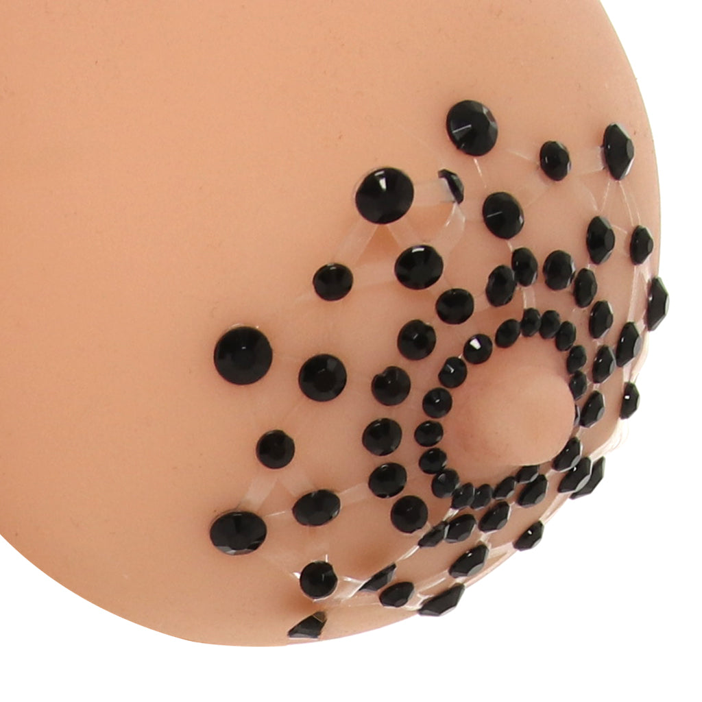 Nipple Couture Black Crystal Covers: Reusable Sparkle & Daring Allure