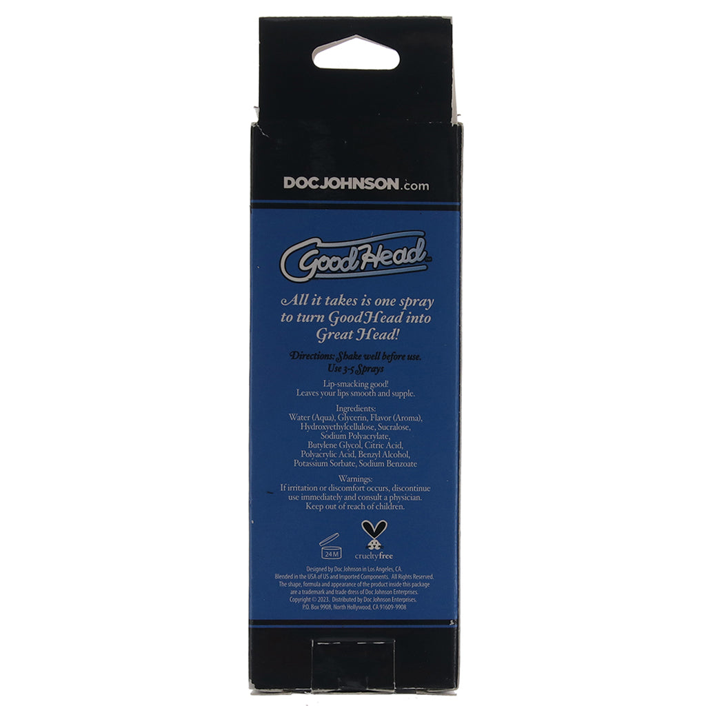 GoodHead Juicy Head Sours Mouth Spray 2oz/59ml in Blue Rasp