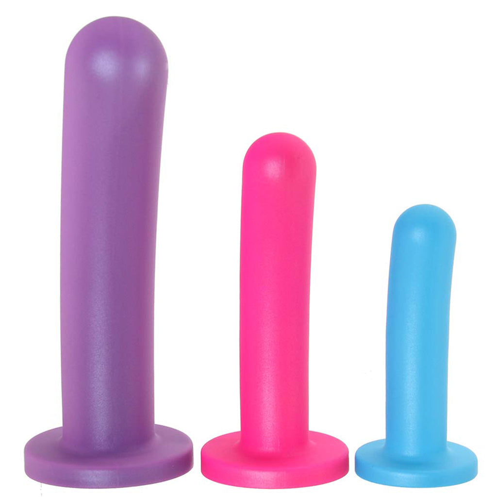 Strap U Strap U Triple Peg Vibrating Silicone Dildo Set - Vibrators - HoneyHugs Canada (View 3)