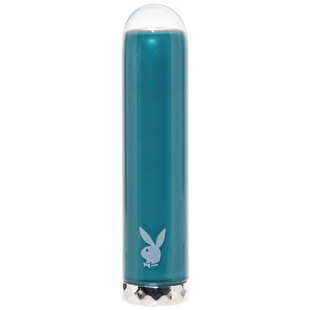 Evolved Novelties Playboy Emerald Glass Vibe - Vibrators - HoneyHugs Canada