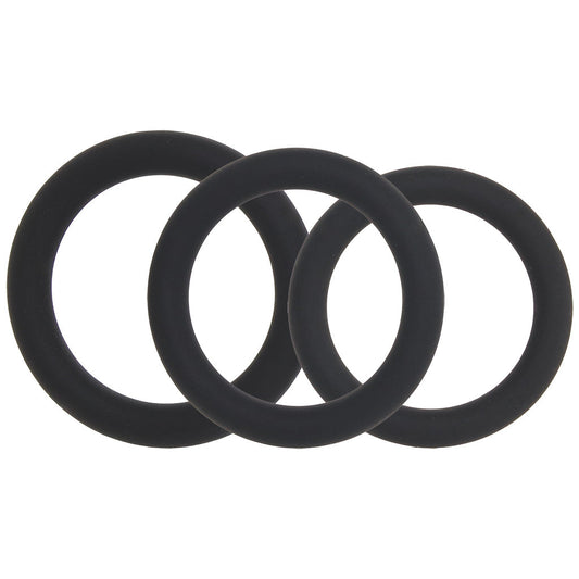 LEVELZ 3 Piece Classic Cock Ring Set in L-XXL