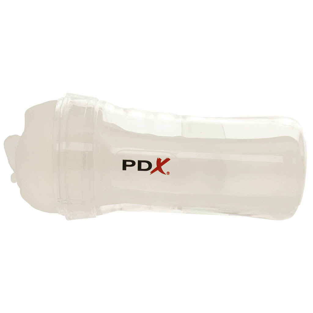 PDX Wet Pussies Super Luscious Lips Stroker in Clear