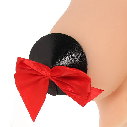 Nipple Couture Red Bow Covers