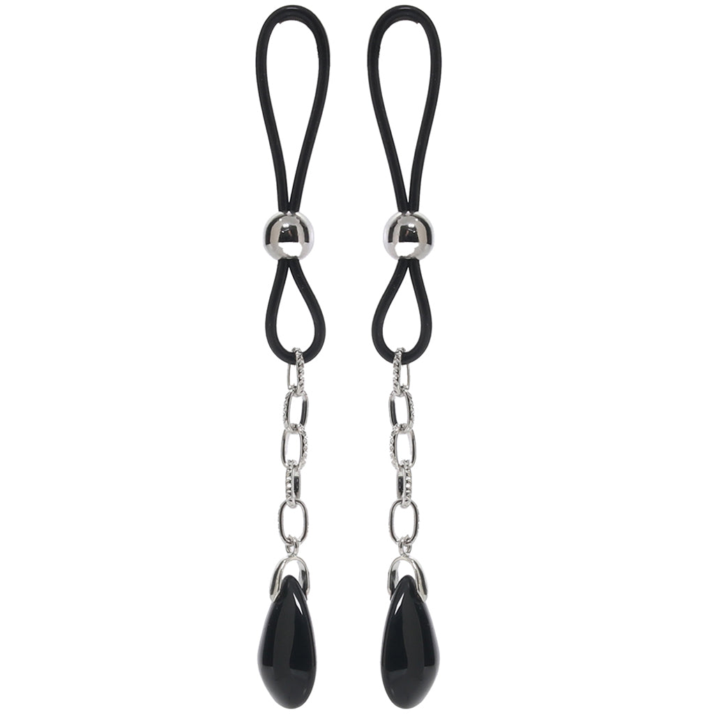 Onyx Non-Piercing Nipple Jewelry | Luxurious Adjustable Play Adornments