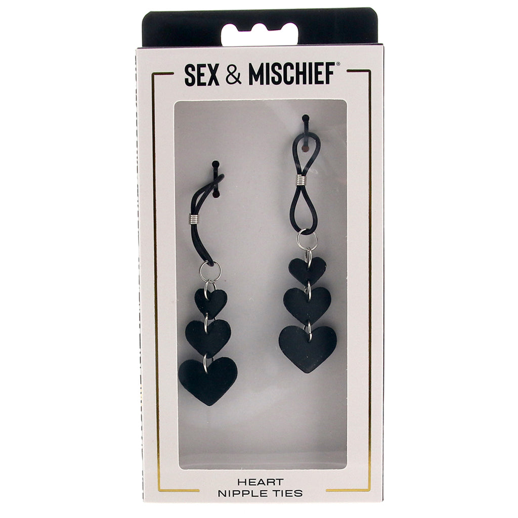 Sex & Mischief Heart Nipple Ties: Seductive, Pinch-Free Nipple Adornment