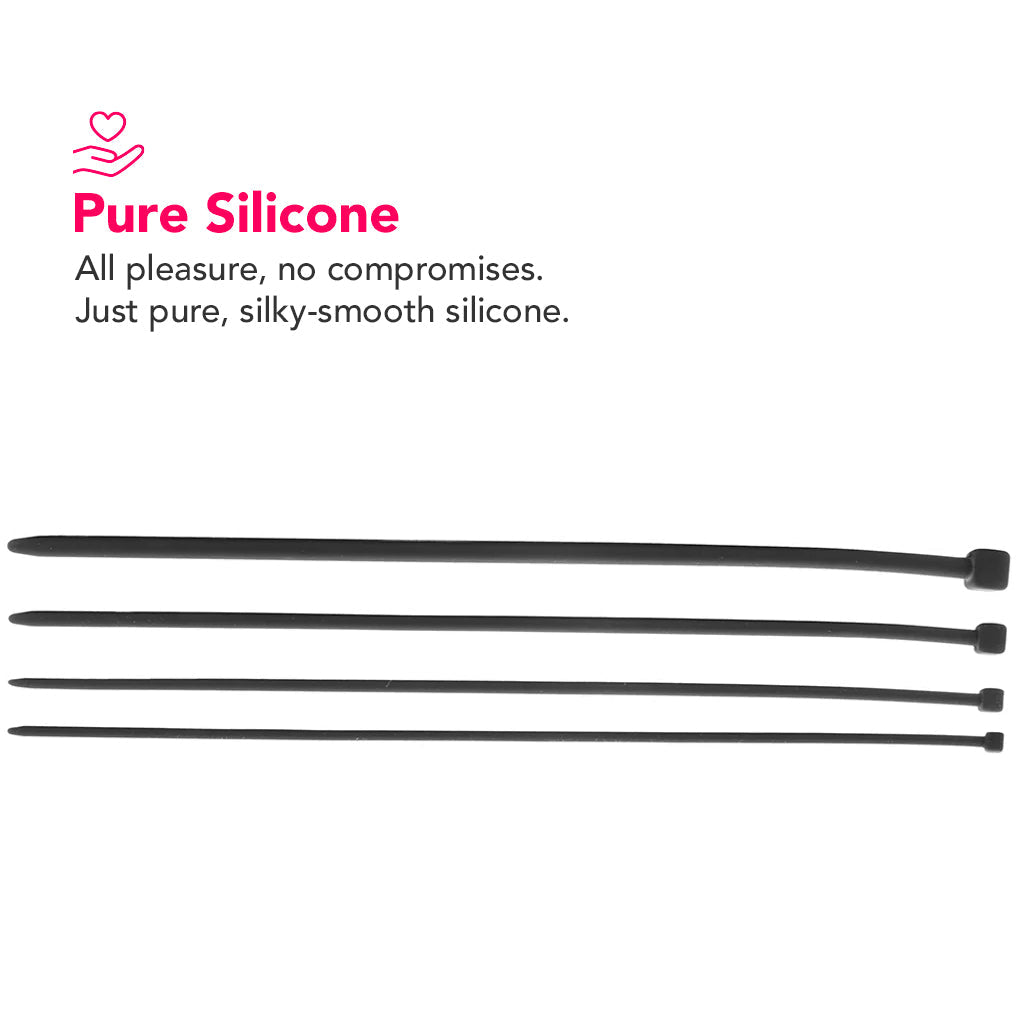 Ouch! 4-Piece Silicone Sounding Set: Master the Art of Urethral Pleasure