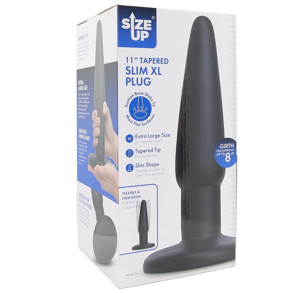 Size Up 11 Inch Tapered Slim XL Butt Plug
