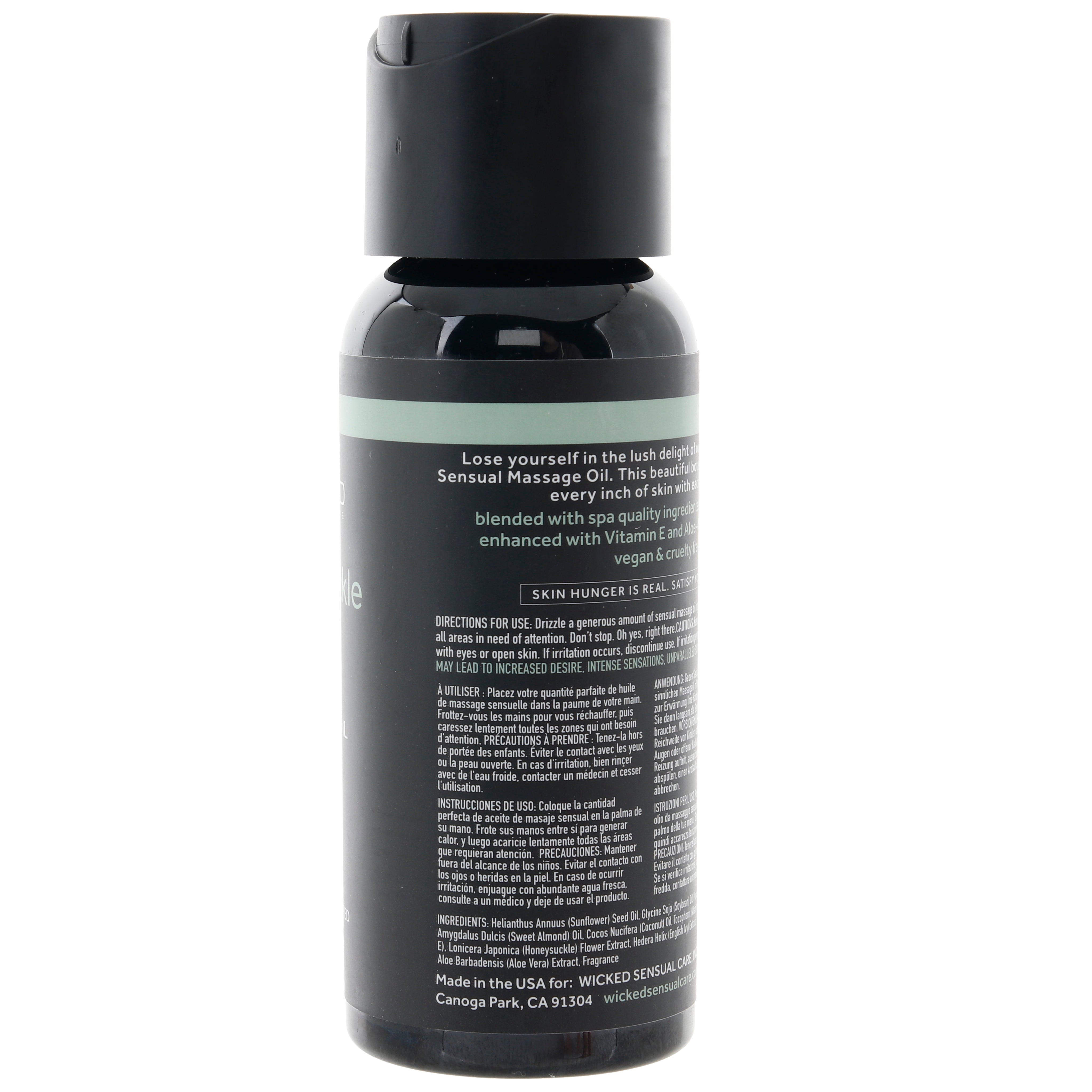 Sensual Massage Oil 4oz/120ml in Honeysuckle & Ivy