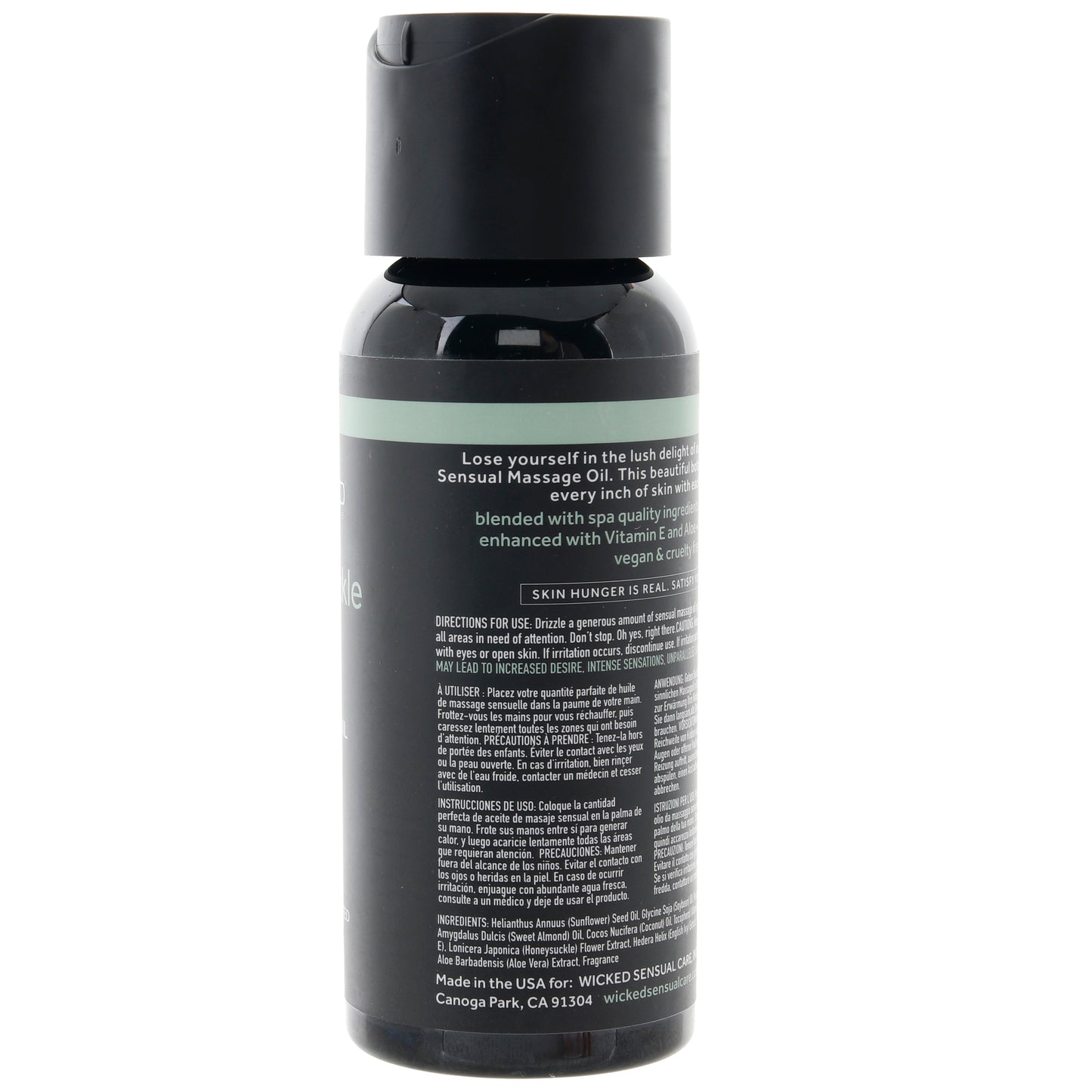 Sensual Massage Oil 4oz/120ml in Honeysuckle & Ivy