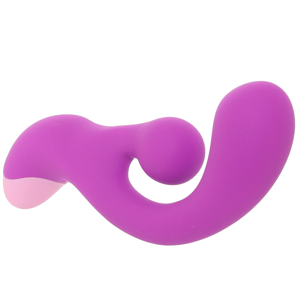 Bang! Bang! Gyro Silicone Rabbit Vibe in Purple - Vibrators - HoneyHugs Canada (View 2)