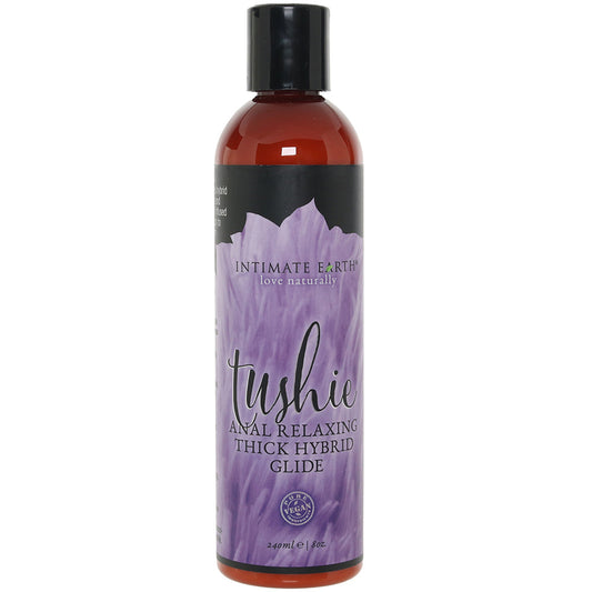 Intimate Earth Tushie Anal Relaxing Lube | Thick Hybrid for Supreme Pleasure