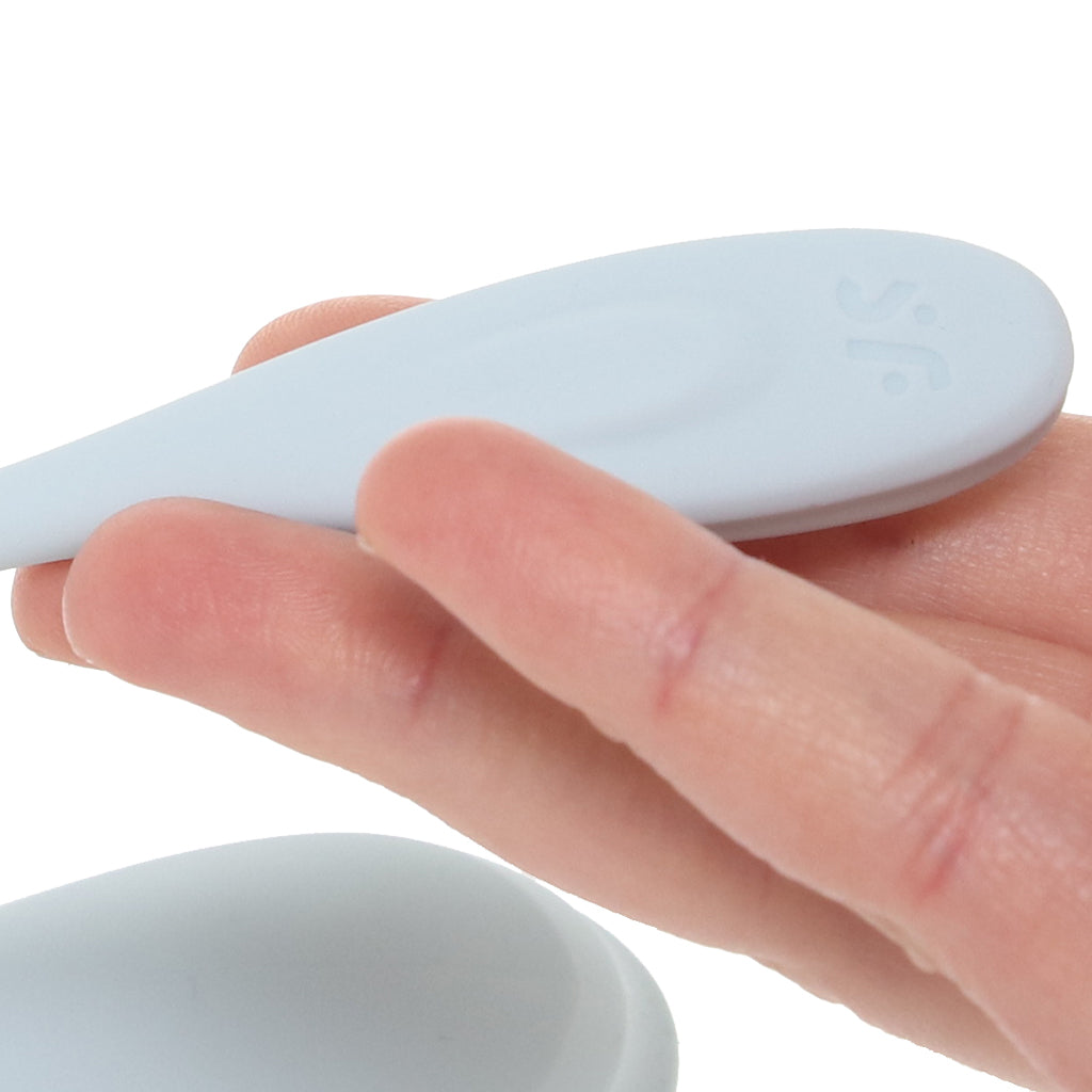 Satisfyer Satisfyer Smooth Petal Wearable Vibe in Light Blue - Vibrators - HoneyHugs Canada (View 7)