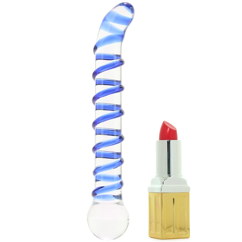 gläs Mr. Swirly 6.5 Inch G-Spot Glass Dildo
