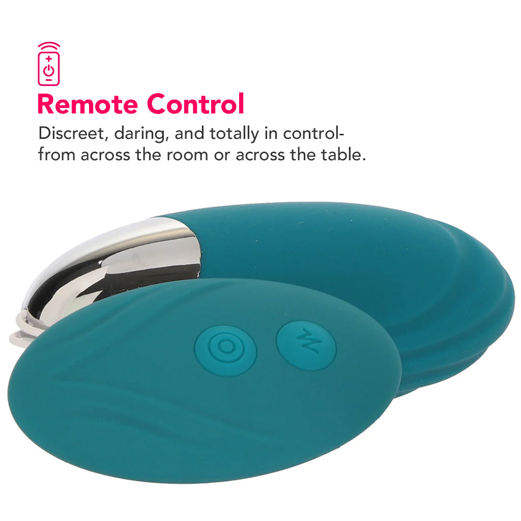 Oval Office Egg Vibe with Remote in Teal