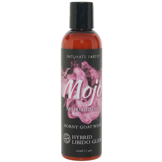 Intimate Earth Mojo Aphrodisiacs Hybrid Libido Glide - Premium Anal Lube, 4oz/120ml