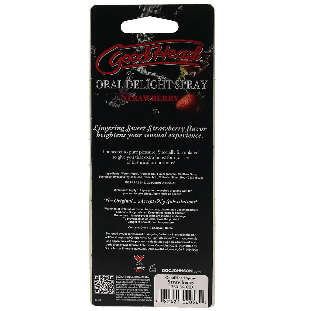 GoodHead Oral Delight Spray 1oz in Strawberry