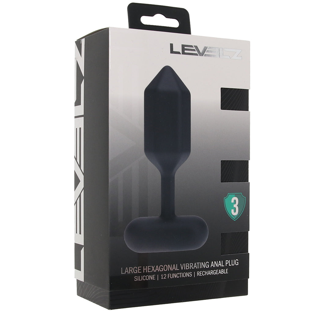 Shots Toys LEVELZ Hexagonal Vibrating Anal Plug - Vibrators - HoneyHugs Canada (View 9)