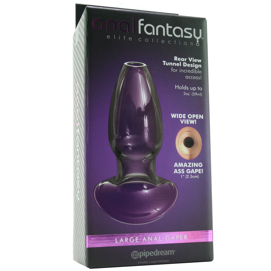 Anal Fantasy Large Anal Gaper: Crystal Clear Pyrex for Expansive Pleasure