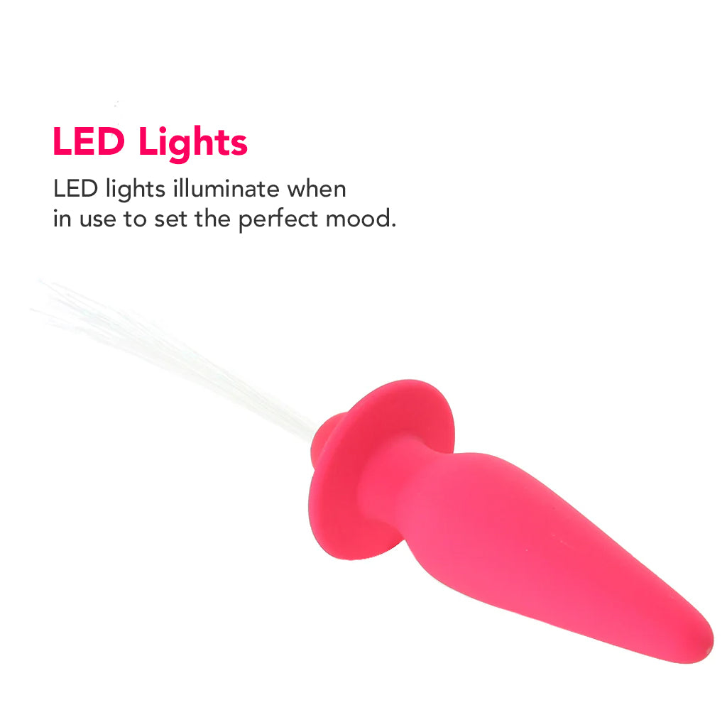 Southern Lights Vibrating Butt Plug in Pink