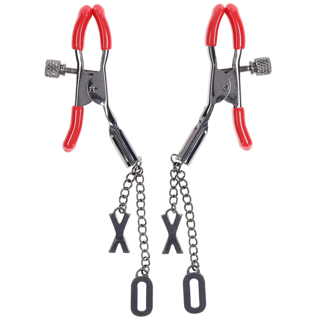 Ex's & Oh's Adjustable Nipple Clamps: Ignite Desire & Sensual Control