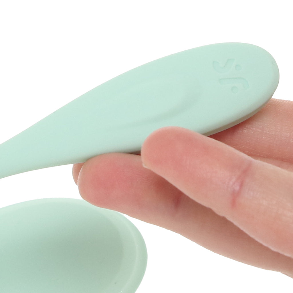 Satisfyer Satisfyer Smooth Petal Wearable Vibe in Mint - Vibrators - HoneyHugs Canada (View 7)