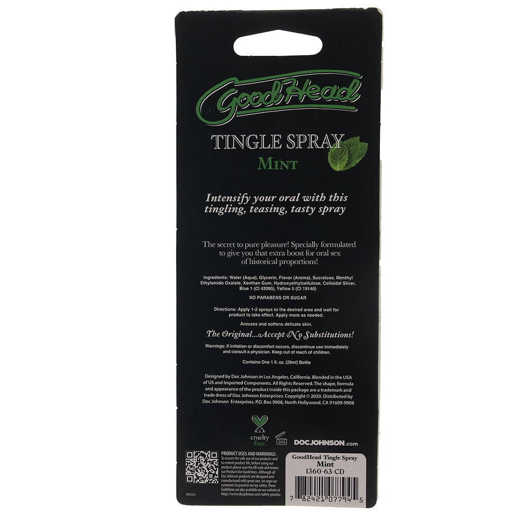 GoodHead Mint Tingle Spray in 1oz/29ml