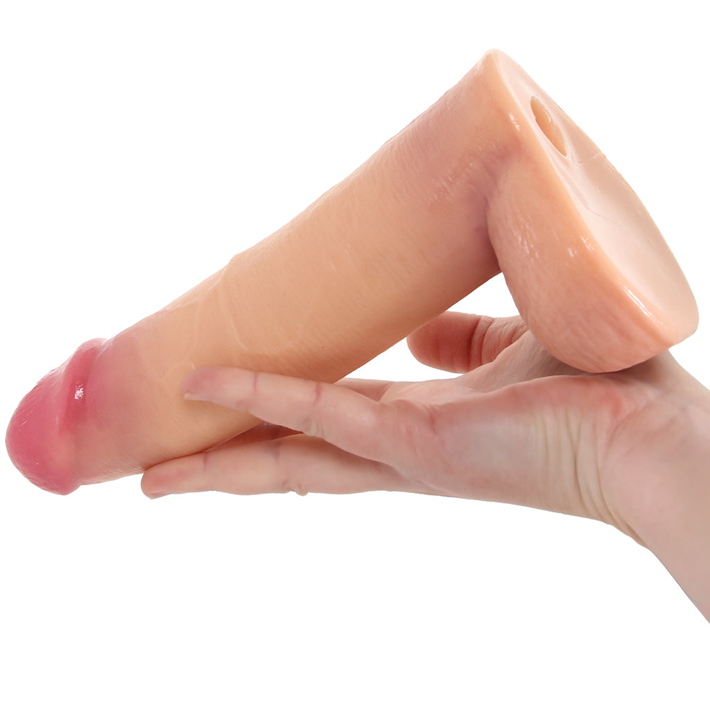 LoveBotz 8 Inch Cock Lock Dildo with Balls in Light