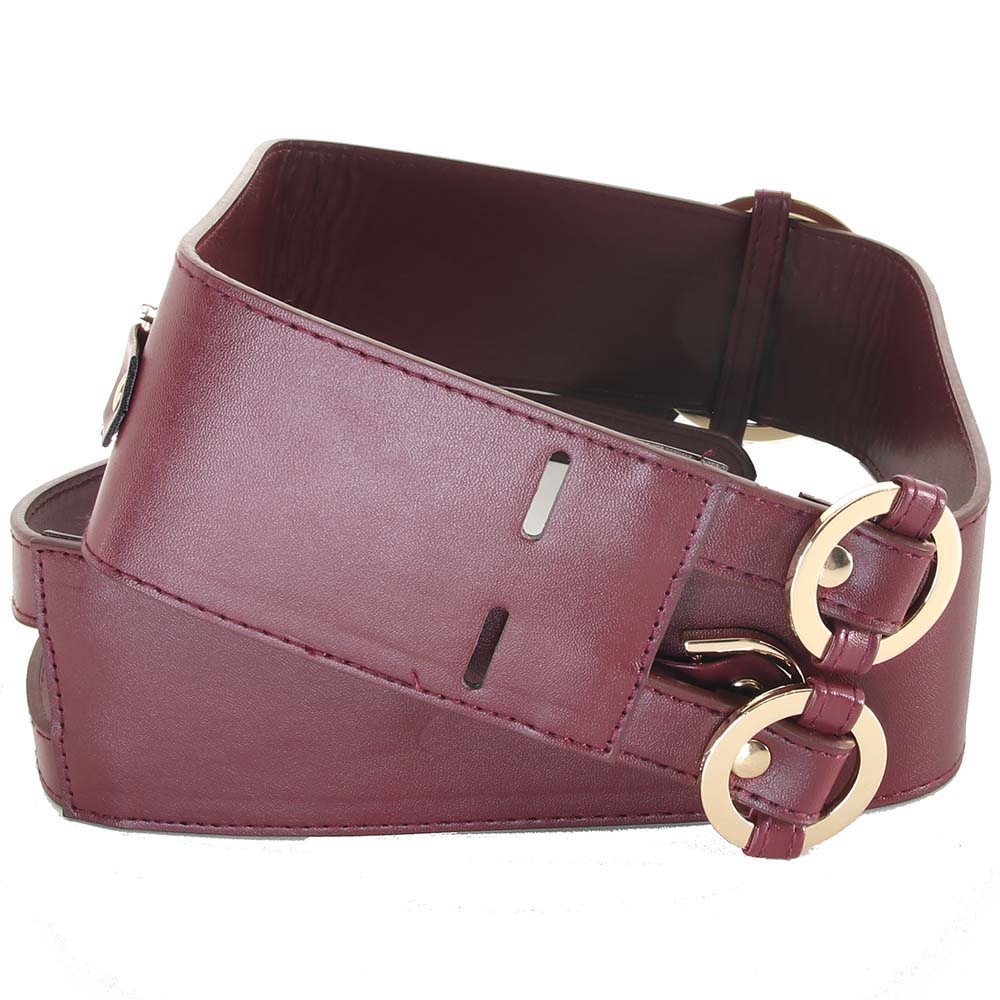 Ouch! Halo Burgundy Waist Bondage Belt - Seductive Luxury & Versatile Play