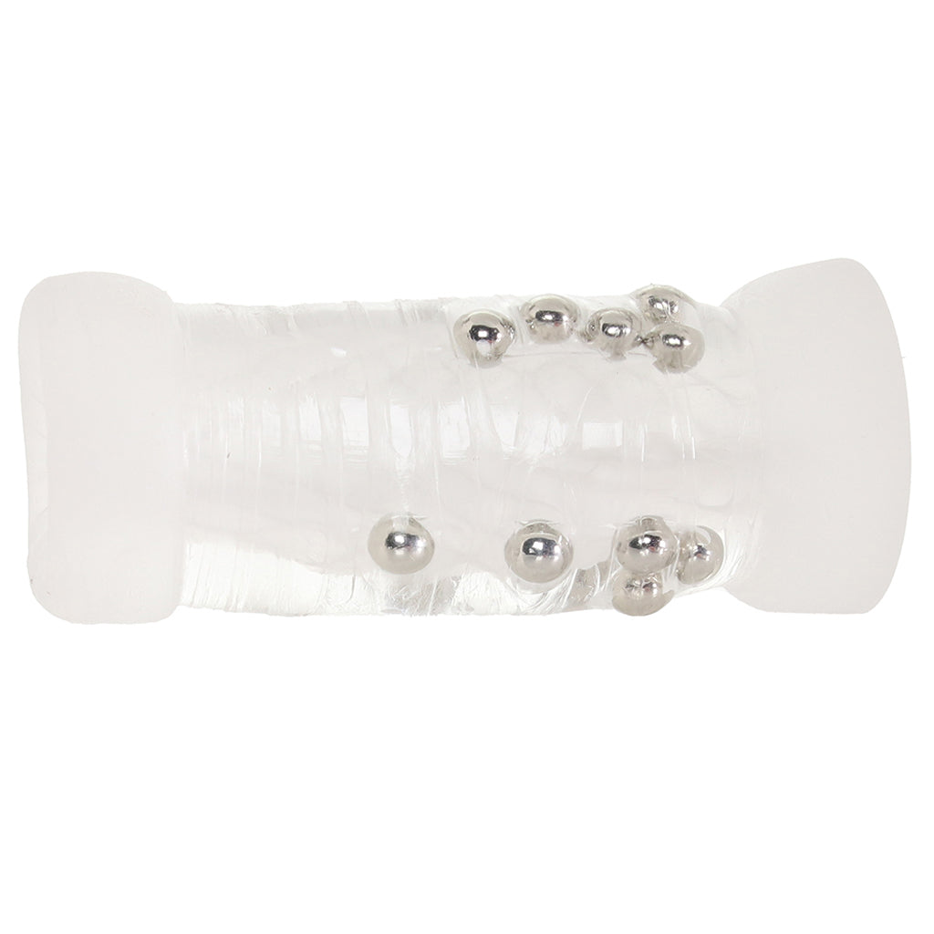 CalExotics Pop Sock! Beaded Stroker in Clear - Male Masturbators - HoneyHugs Canada (View 3)