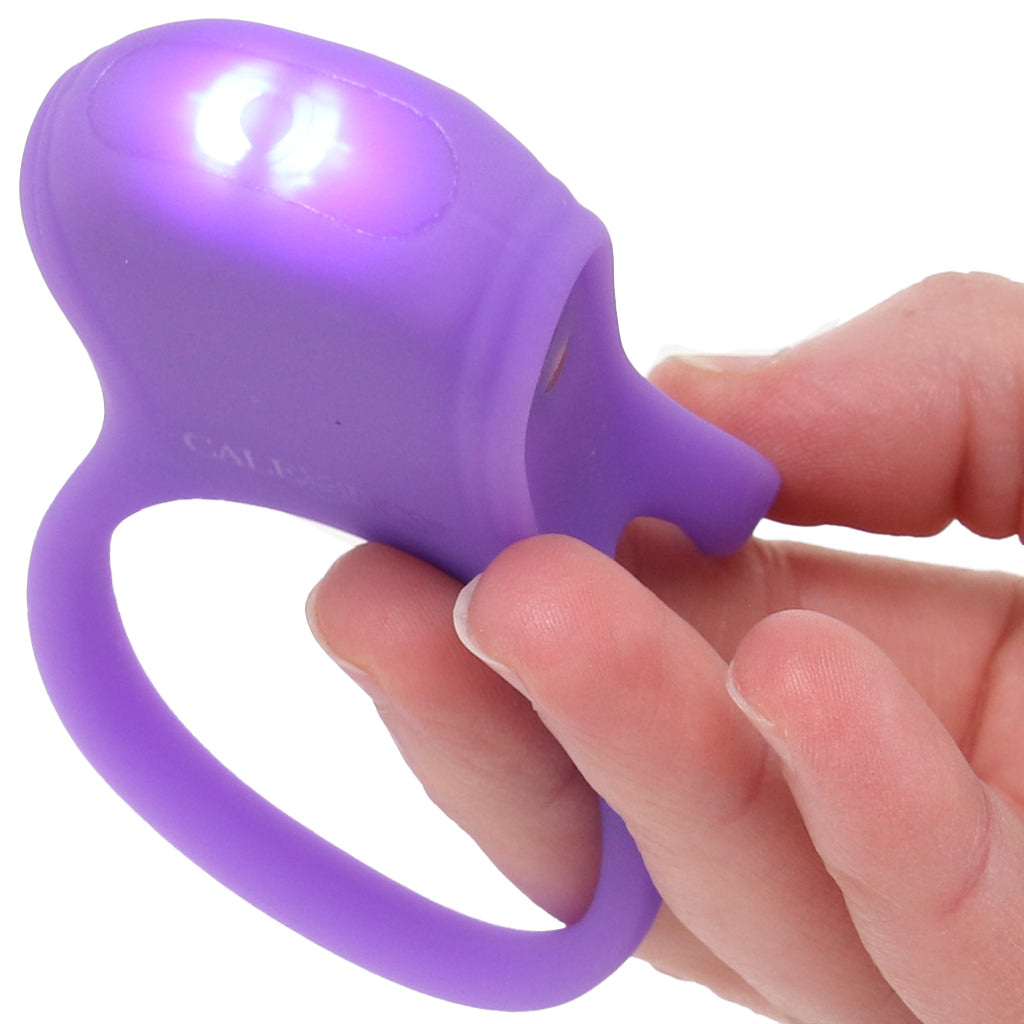 CalExotics Basic Essentials Dual Support Vibrating Cock Ring - Vibrators - HoneyHugs Canada (View 5)