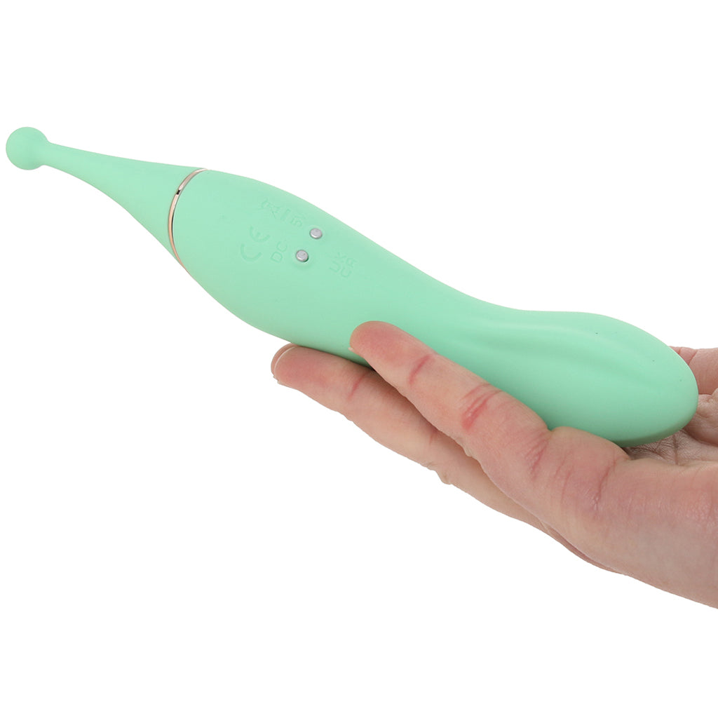 Blush Stella Dual Ended Stimulator Vibe in Green - Vibrators - HoneyHugs Canada (View 4)