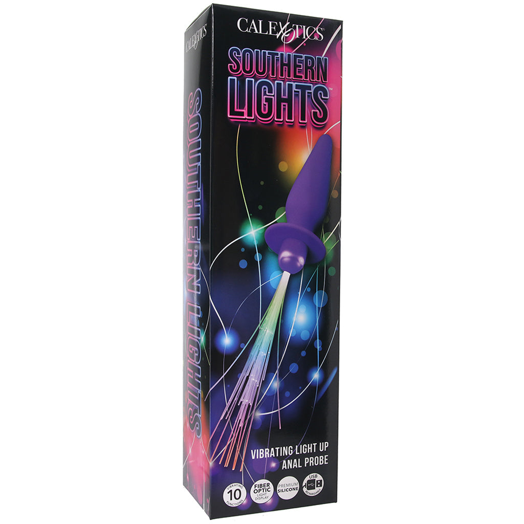CalExotics Southern Lights Vibrating Butt Plug in Purple - Vibrators - HoneyHugs Canada (View 6)