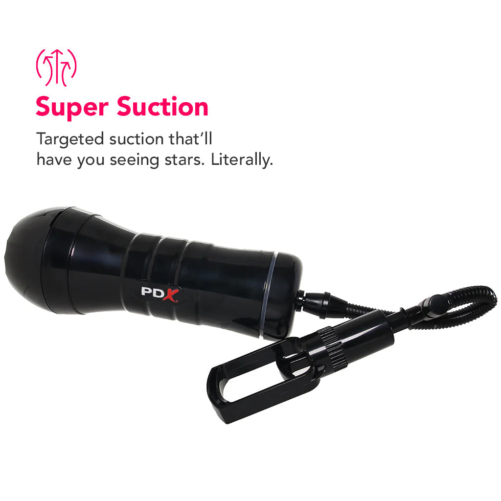 PDX Wet Pussies Super Sucker XXL Stroker in Brown