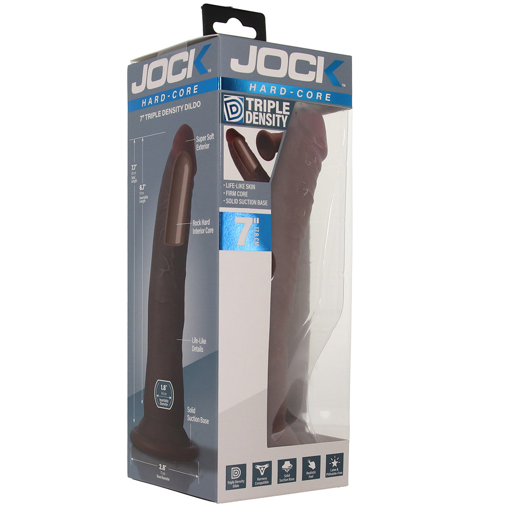 Jock Hard-Core 7 Inch Triple Density Dildo in Dark