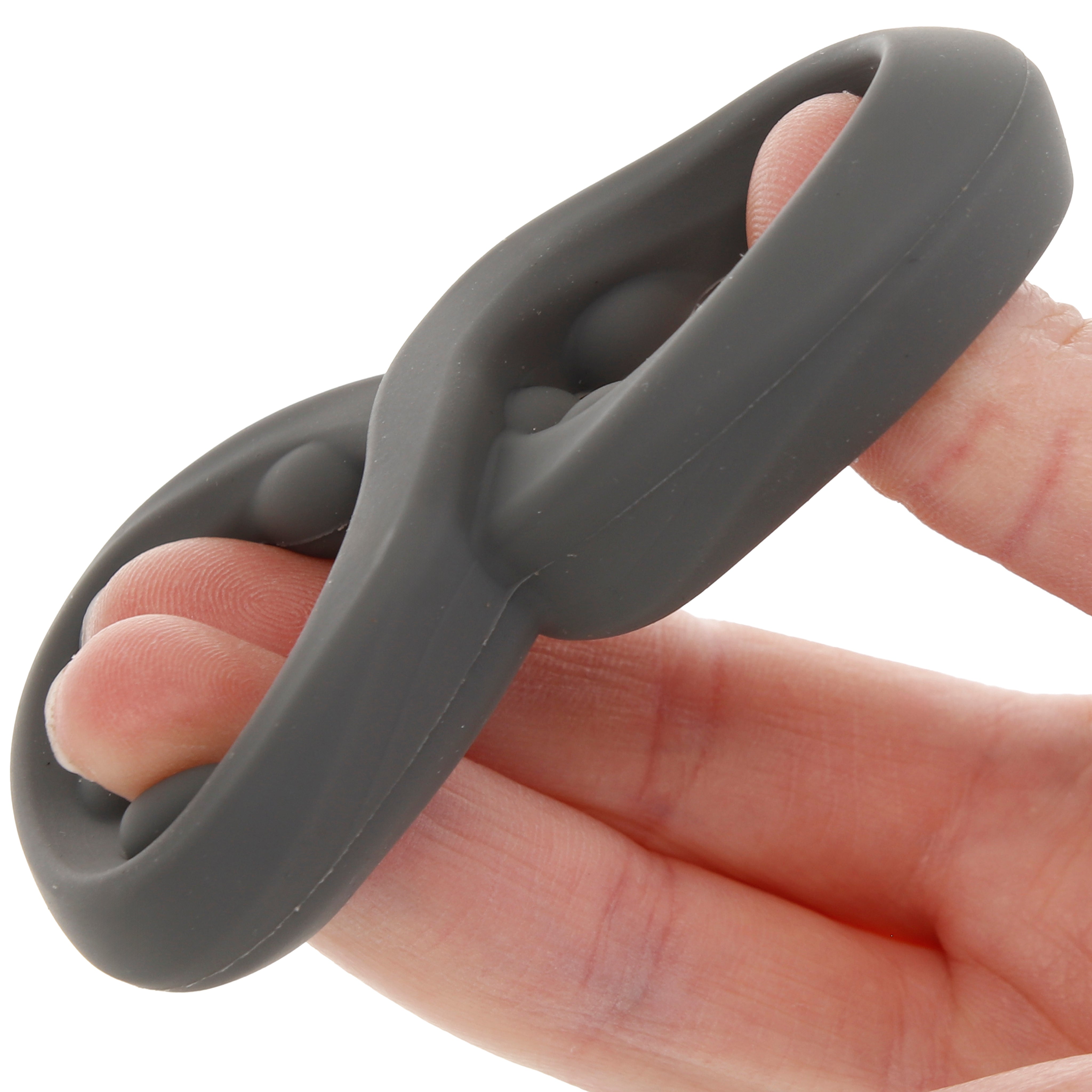 Alpha Liquid Silicone Beaded Crazy 8 Ring