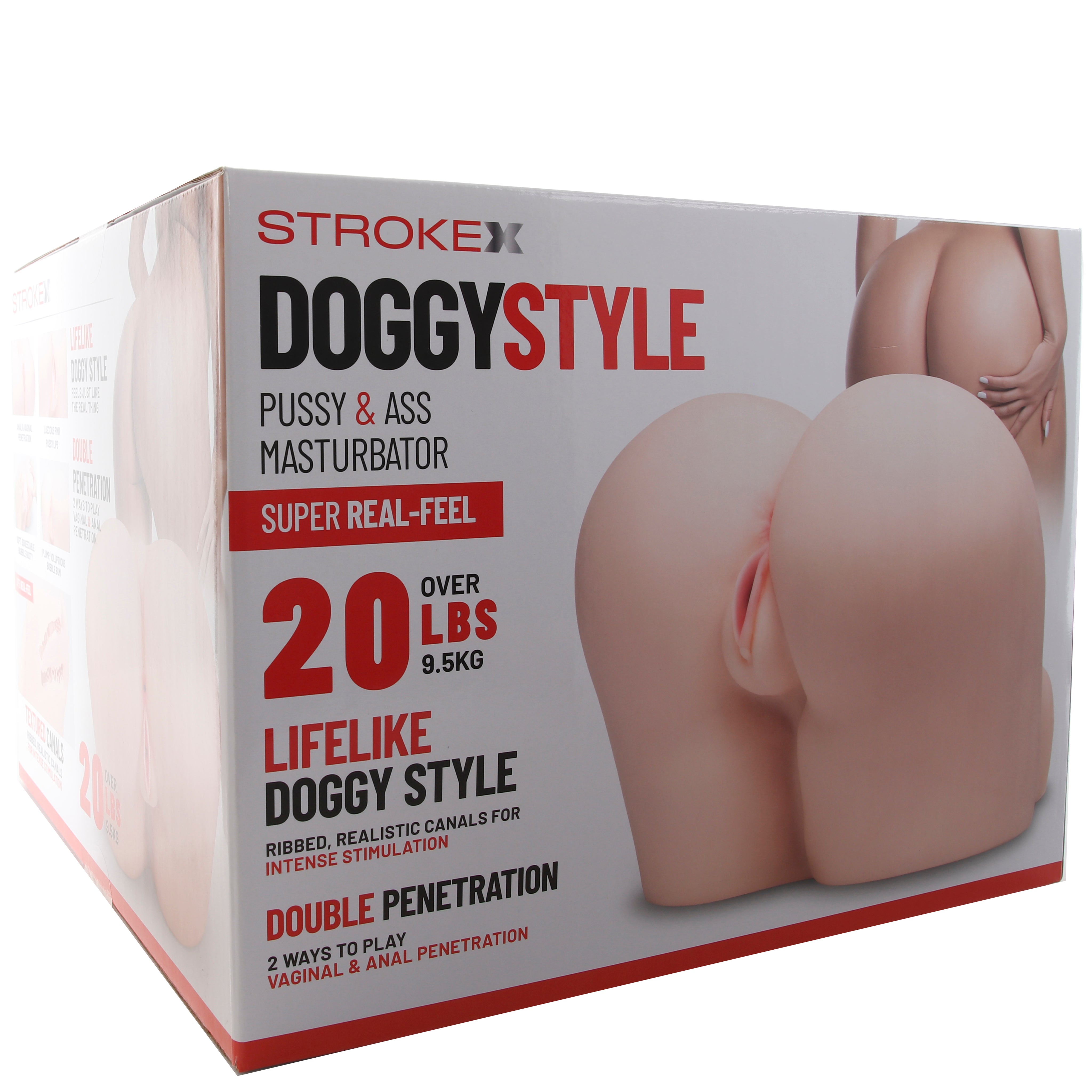 Stroke-X Doggystyle Pussy & Ass Masturbator in Light