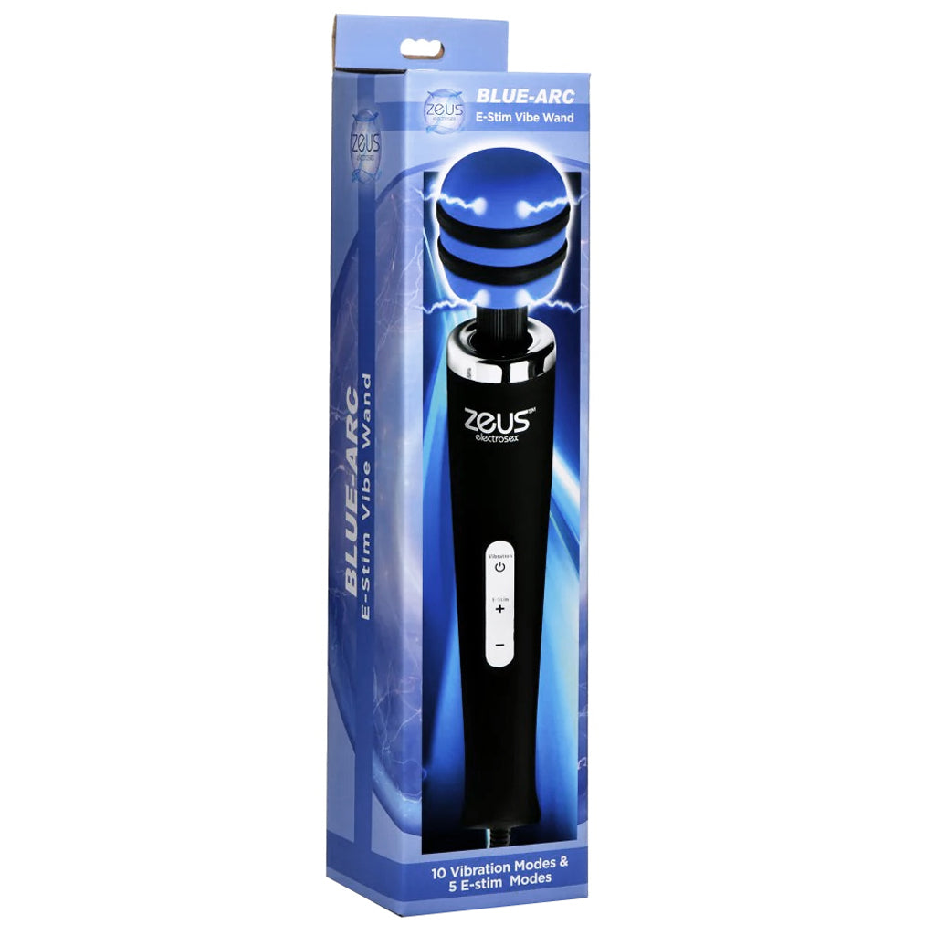 Zeus Electrosex Zeus Blue Arc Plug In E-Stim Vibrating Wand - Magic Wands - HoneyHugs Canada (View 6)