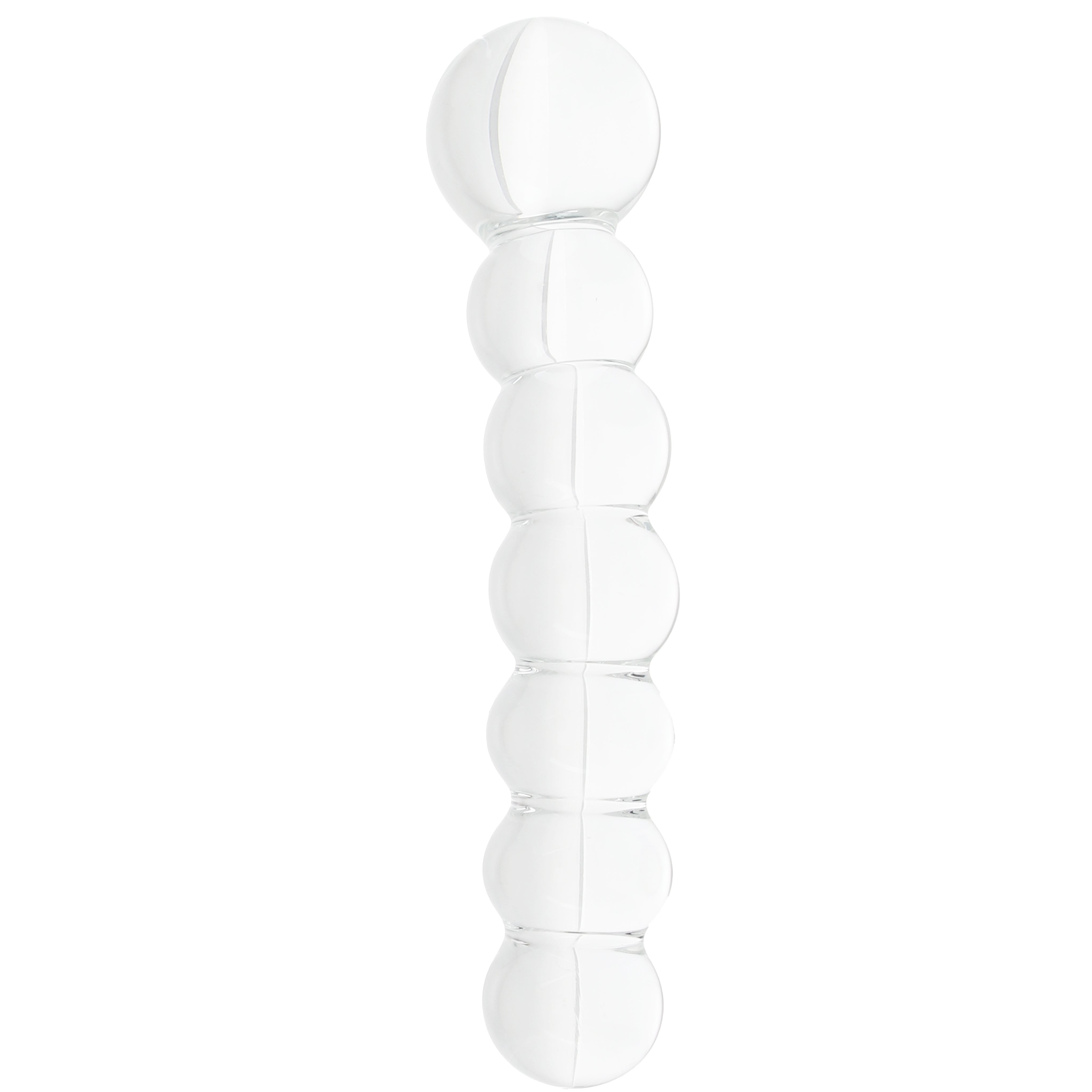 Clarity Celestial Orb Beaded Glass Dildo