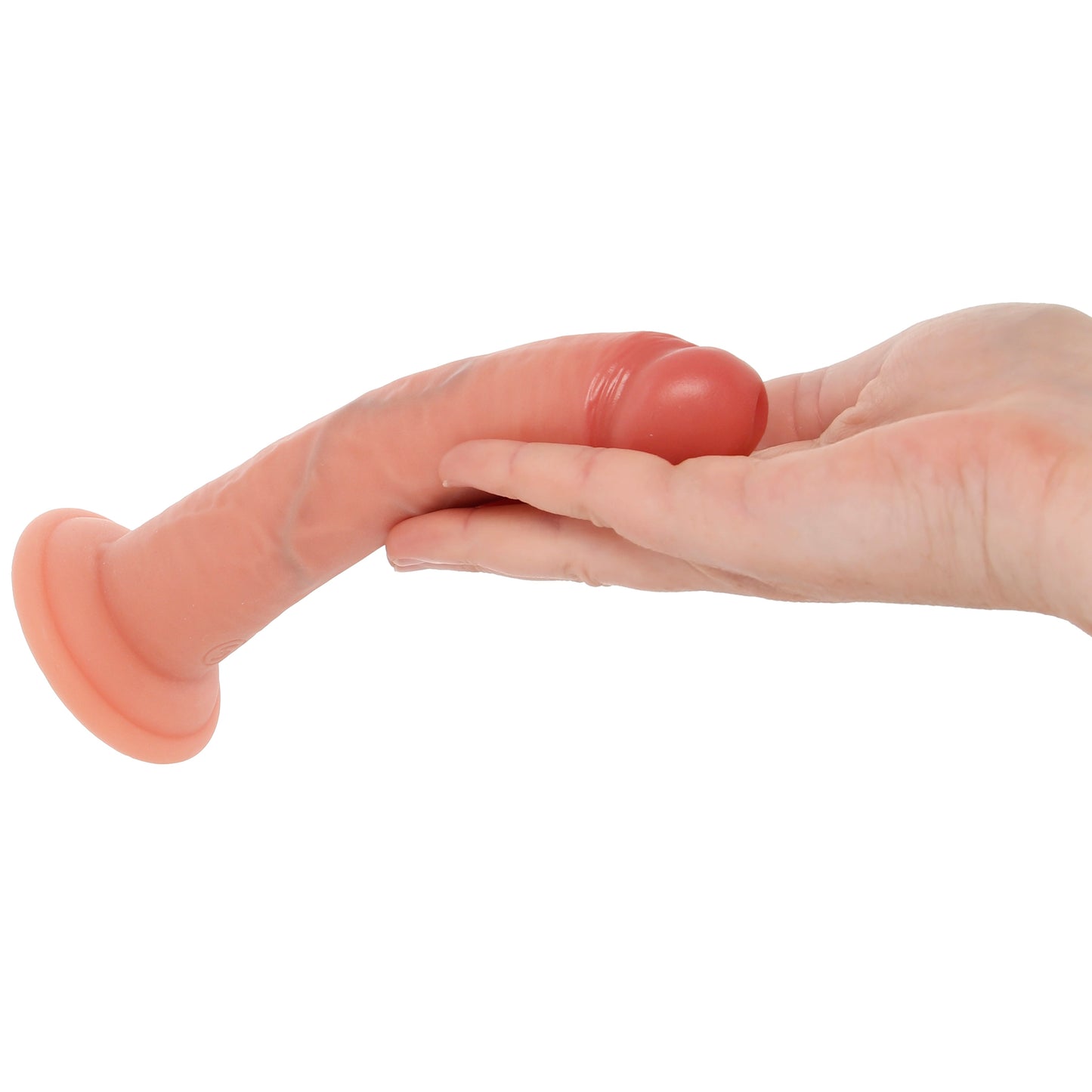 RealRock 6 Inch Dual Density Vibrating Dildo in Light