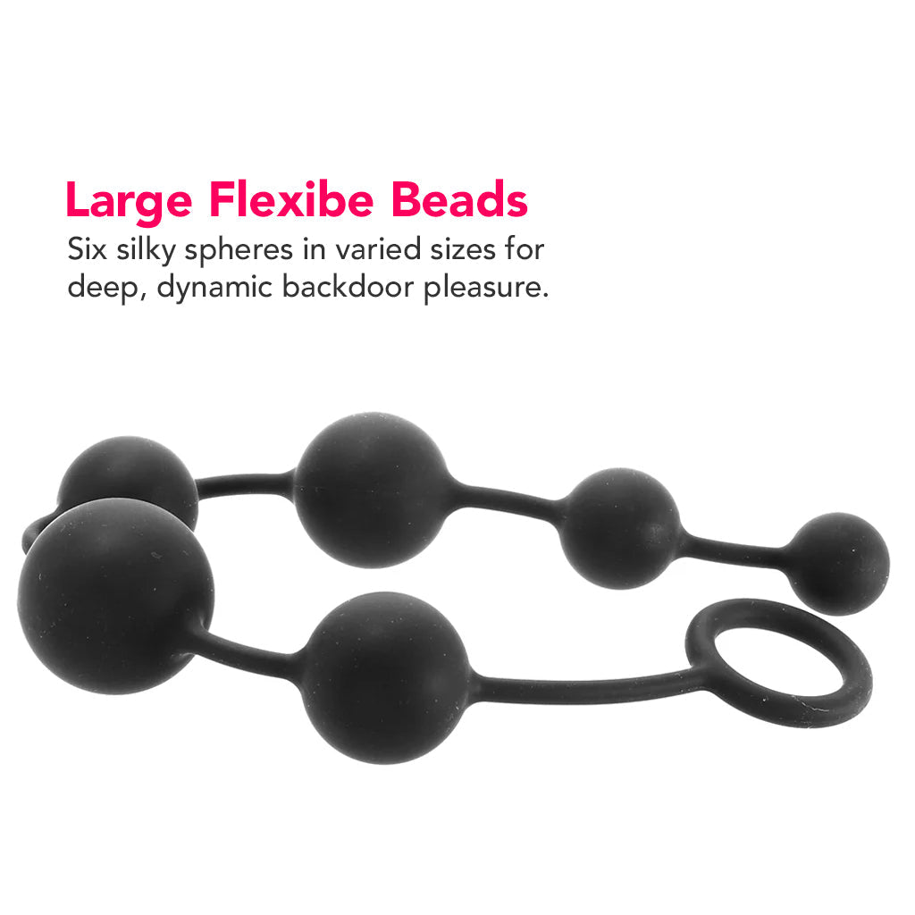 Anal Adventures Platinum Large Silicone Anal Beads